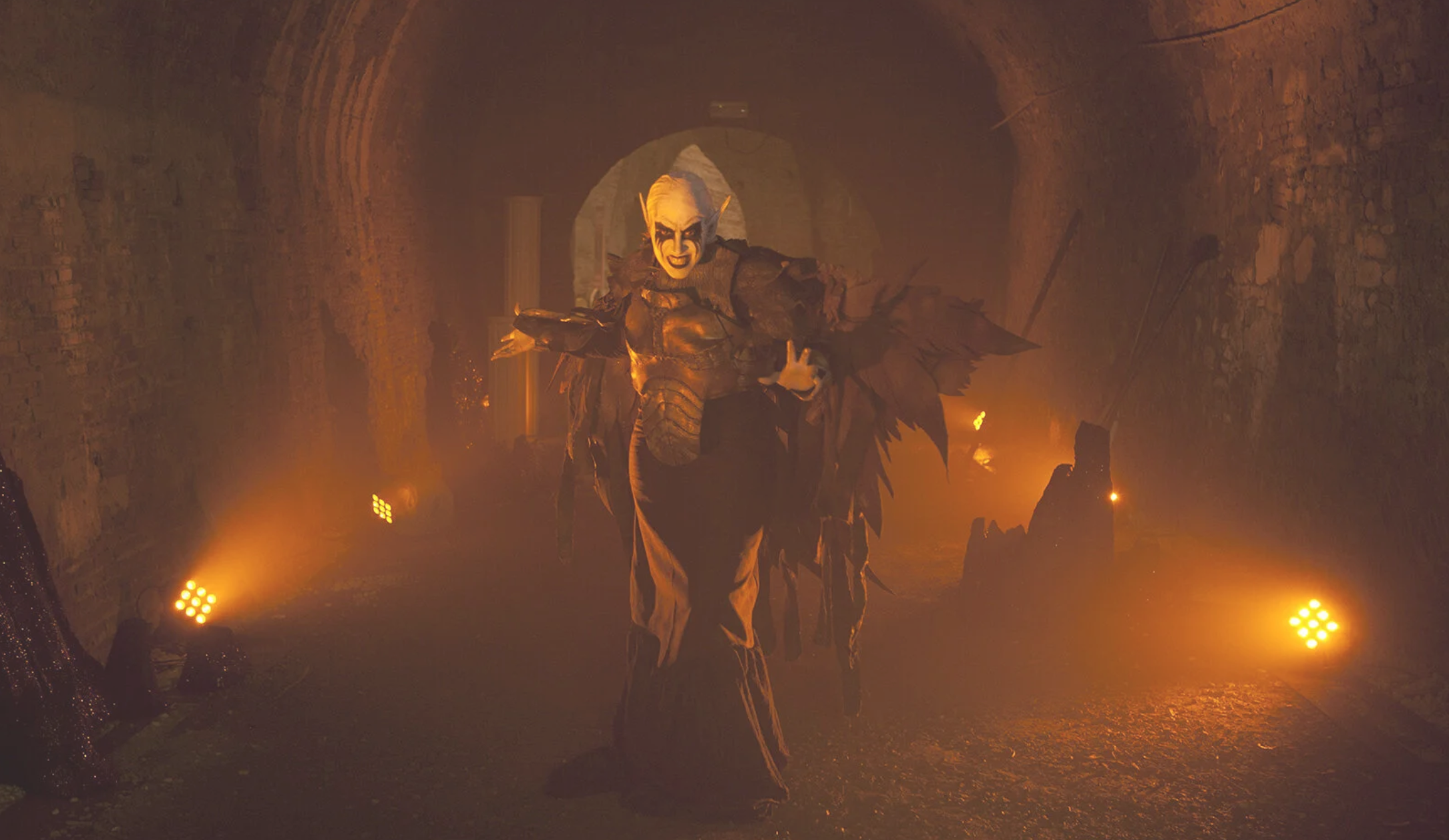 Projection mapped finale in the dungeon alcove